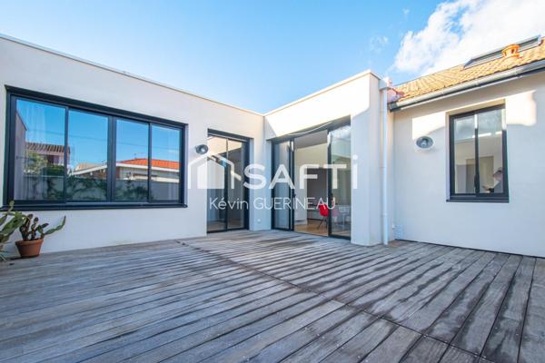 Maison rénovée, 5 chambres, 1 bureau et 1 garage