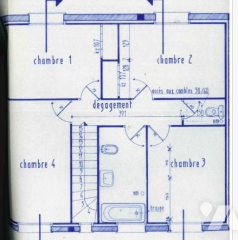MAISON R+1 sur terrain 454m²