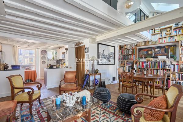 A vendre - appartement duplex - 122 m²  - dernier étage - Paris 75011 - Village Faidherbe