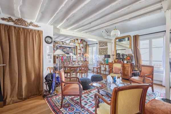 A vendre - appartement duplex - 122 m²  - dernier étage - Paris 75011 - Village Faidherbe