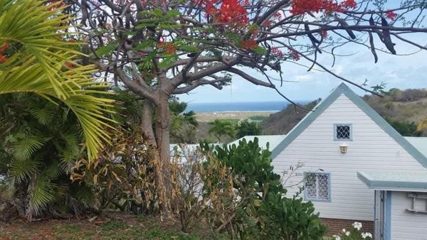 Maison T3 en bois de style créole, vue mer