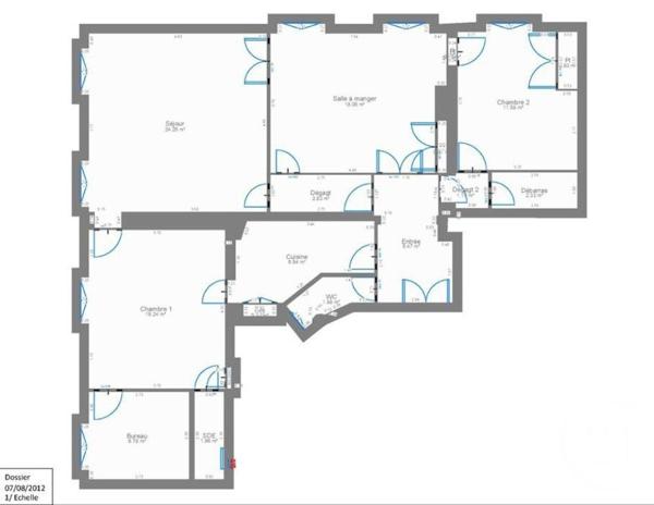 Appartement à vendre  5 pièces - 99,31 m2 PARIS - 75010