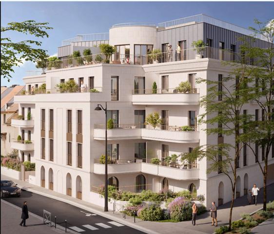 Appartement 3 pièces neuf de 62 m2 avec jardin, cave et parking - Antony