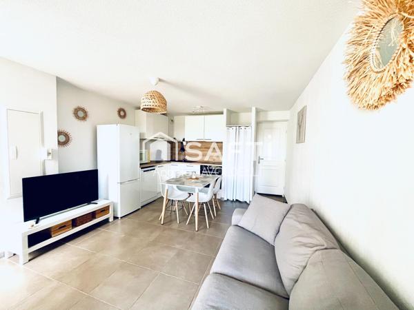 T2 rénové en rez-de-jardin au cœur de la pinède