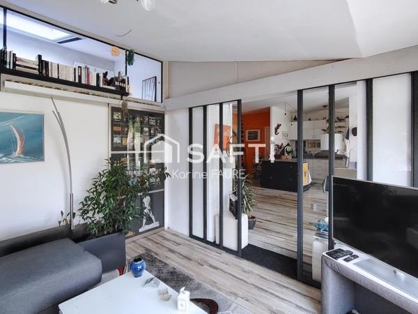 Duplex 2 chambres, 1 mezzanine, jardin et piscine