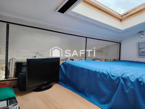 Duplex 2 chambres, 1 mezzanine, jardin et piscine