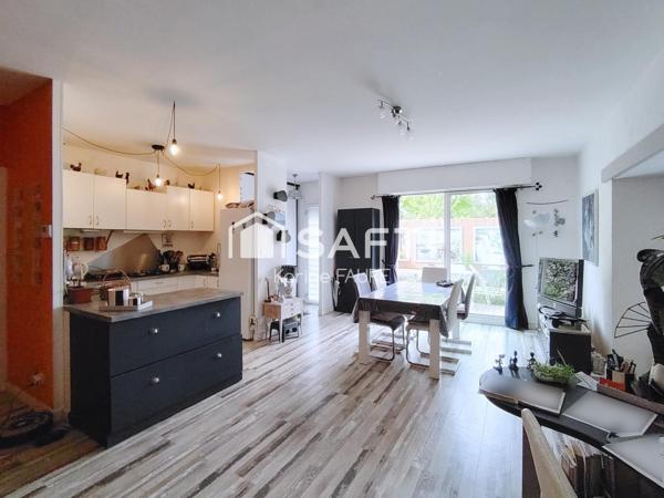 Duplex 2 chambres, 1 mezzanine, jardin et piscine