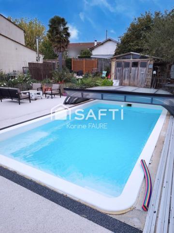 Duplex 2 chambres, 1 mezzanine, jardin et piscine