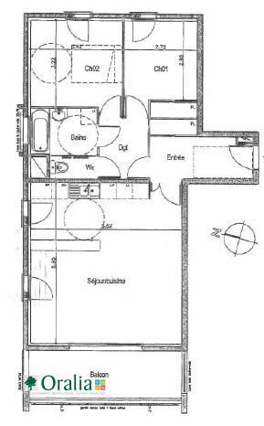 Appartement · Location Meylan (38240) 3 pièces · 72m²