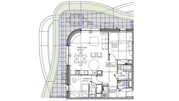 Appartement à vendre 3 pièces 74 m² Aix-les-Bains