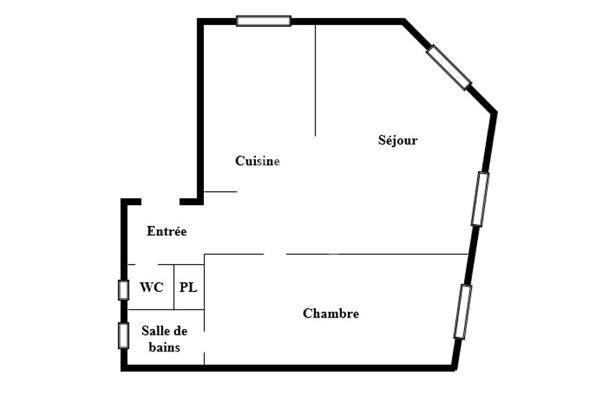 RUEIL-MALMAISON/ Avenue du Président Pompidou - Appartement 2 pièces 47m² - 1 Cave