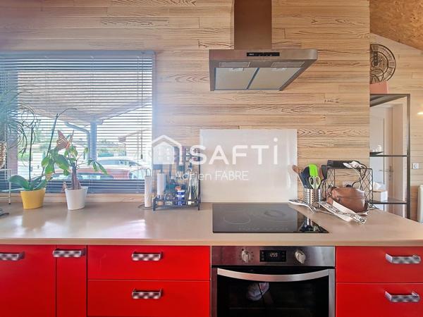 Maison en ossature bois de 126m² sans travaux à proximité du centre ville de Bessières et des commodités.
