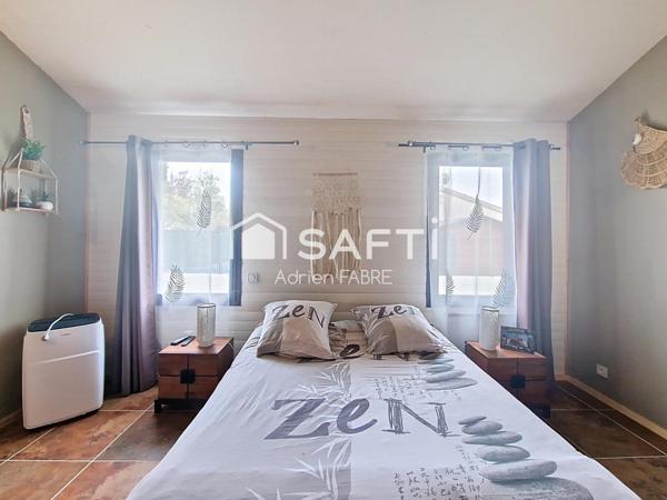 Maison en ossature bois de 126m² sans travaux à proximité du centre ville de Bessières et des commodités.