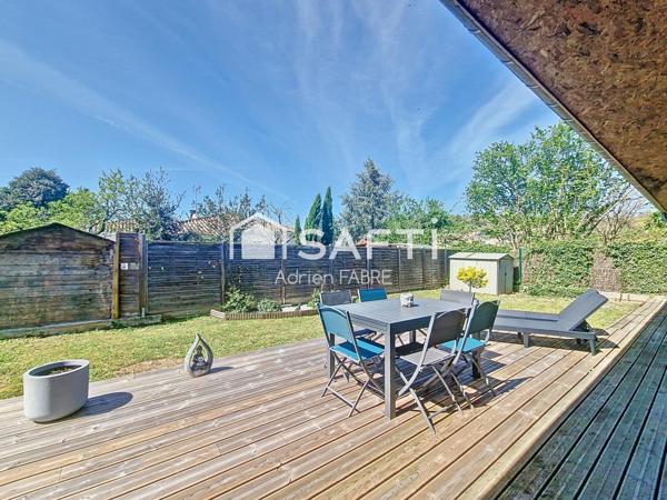 Maison en ossature bois de 126m² sans travaux à proximité du centre ville de Bessières et des commodités.