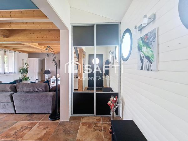 Maison en ossature bois de 126m² sans travaux à proximité du centre ville de Bessières et des commodités.