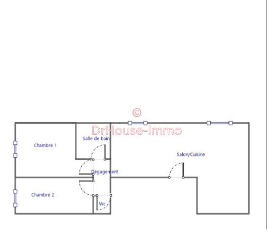 Appartement à vendre 3 pièces de 46 m²