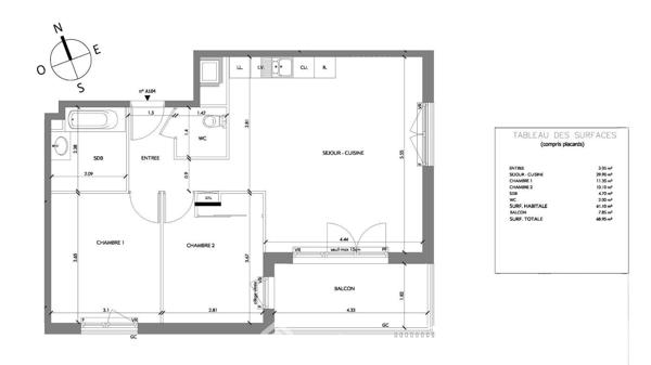 Appartement 61 m² à Ugine 73400