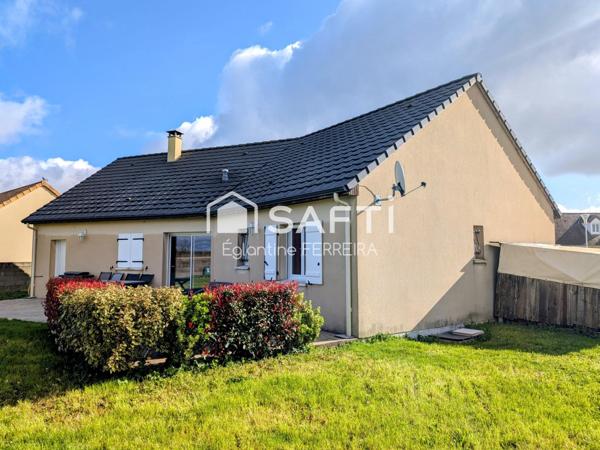 A 10 MINUTES D' ISSOUDUN, PAVILLON PLAIN-PIED DE 2013 T4 AVEC GARAGE ET JARDIN