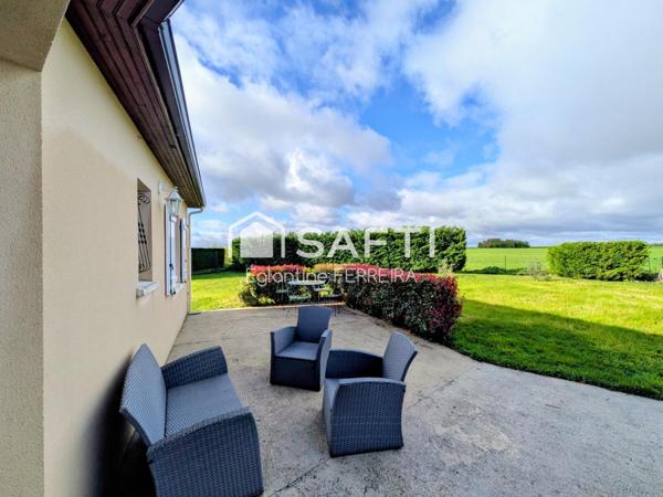 A 10 MINUTES D' ISSOUDUN, PAVILLON PLAIN-PIED DE 2013 T4 AVEC GARAGE ET JARDIN