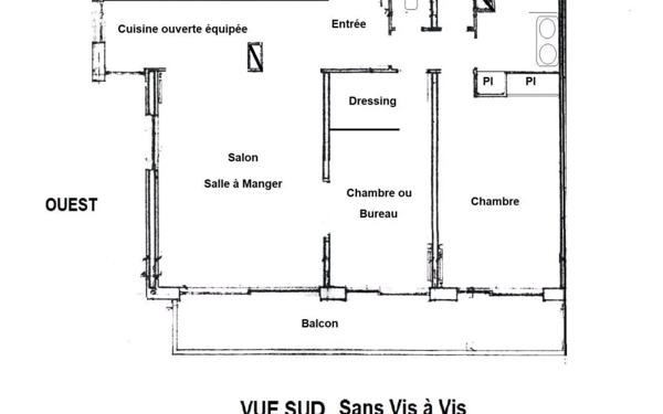 Appartement à louer    3 pièces • 70,65 m2 Paris 14