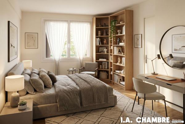 Rare : 4 pièces lumineux avec balcon, vue sur jardin et studio indépendant.