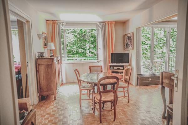 Rare : 4 pièces lumineux avec balcon, vue sur jardin et studio indépendant.
