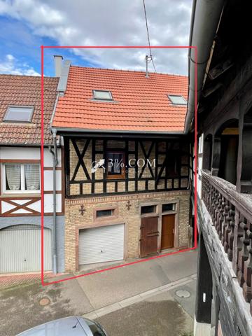 3%.COM - EXCLUSIVITÉ à LAMPERTHEIM, F3 en duplex de 65m², 1 grand garage. Lampertheim (67450)