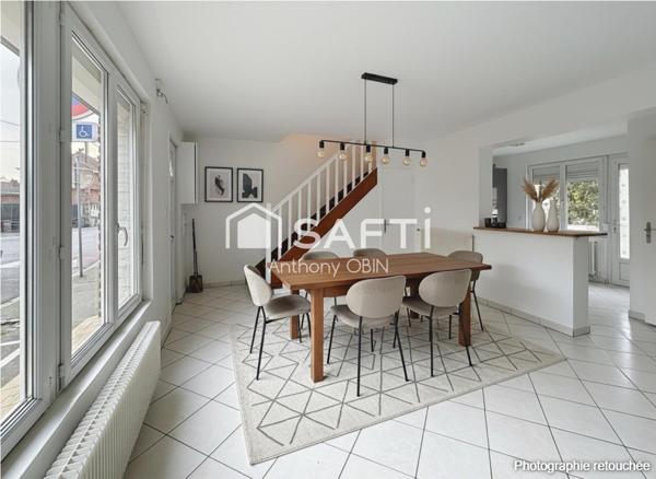 Maison de ville, cave et jardin