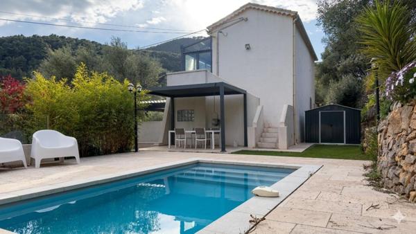 T2 Haut de Villa + Piscine et Jardin - Baudouvin