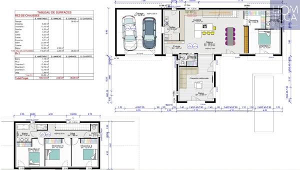 Maison 6 pièce(s) 4 chambre(s) 166 m²