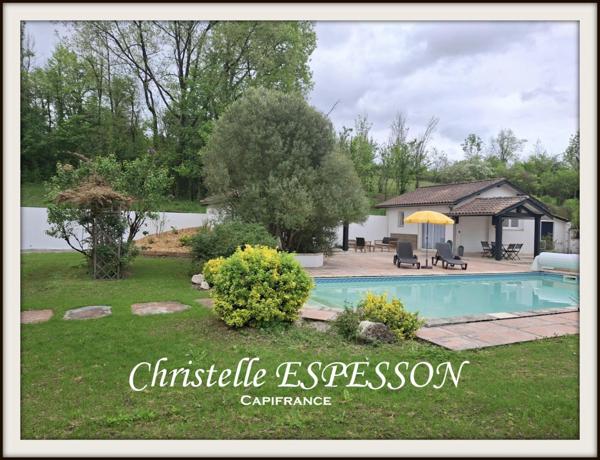 MAISON A VENDRE 7 PIECES 180 M2 AVEC UN GITE 35 M2 ET PISCINE SUR CASTELJALOUX (47)