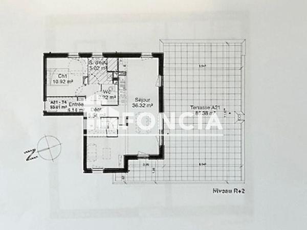 À vendre Appartement 4 pièces 93.01 m² - Douvres-la-délivrande 14440