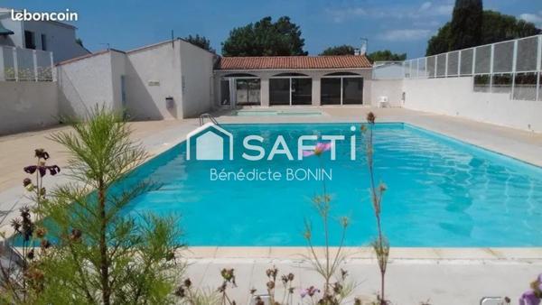 Maison dans résidence avec piscine proche plage