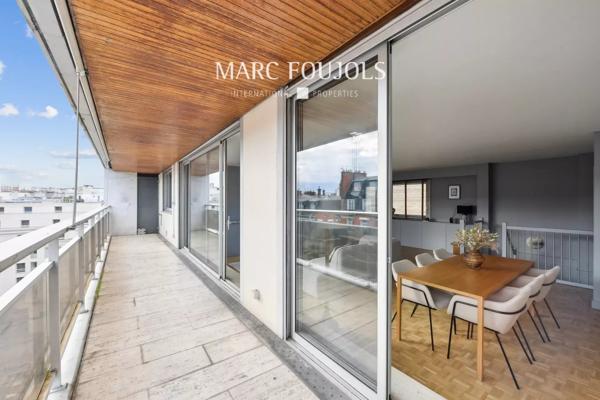 Paris XVI Muette Auteuil : Duplex 4 chambres – Terrasses – Parking