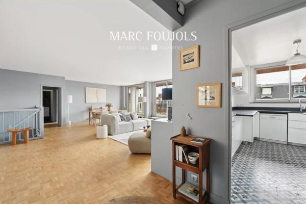 Paris XVI Muette Auteuil : Duplex 4 chambres – Terrasses – Parking