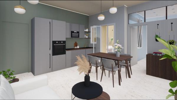 Centre ville appartement refait neuf Pau 1 chambre, patio et cave