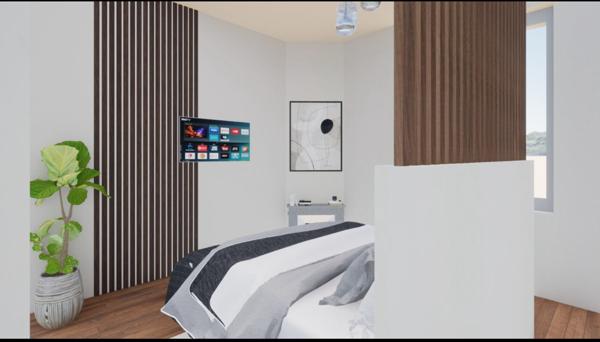 Centre ville appartement refait neuf Pau 1 chambre, patio et cave