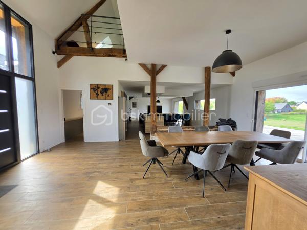 Investissez au NEUBOURG !

A 5 min à pied de la rue de la République,
Un morceau d'histoire entièrement rénovée, entre le coeur de ville et la nature, à 5 min à pied des écoles, des commerces, de la mairie et avec une vue dégagée sur les champs et les chevaux ! Bienvenue dans cette longère EXCEPTIONNELLE de 330m² habitable édifiée en 1870 sans travaux avec un DPE B sur sa parcelle de 799m². A 1h de Deauville !

LES ATOUTS DU BIEN
• Pièce de vie 85m²
• On vit de plain pied
• Isolation neuve avec chauffage pompe à chaleur
• Vue incroyable, coucher de soleil sur la terrasse, chevaux
• Cadre de vie hors normes
• Volumes RARES
• Possibilité de stationner 10 véhicules
• Aucun travaux à prévoir
• Surface utile 350m²
• Terrasse SUD OUEST 155m²
• Non mitoyen
• Au calme

AGENCEMENT
Au rez-de-chaussée
• Entrée cathédrale avec placard (HSP 3,10m)
• Salle à manger
• Cuisine aménagée Mobalpa
• Arrière cuisine avec cellier et chaufferie
• Salon
• Suite parentale (13,5m²) avec dressing (6m²) et salle de bains avec WC (8m²)
• Chambre avec dressing (13m²)
• Bureau (11m²)
• WC avec lave-main
• Buanderie
• Garage (20m²)
• Cave

A l'étage
• Salle de jeux (52m²)
• Salle TV (10m²)
• 4 chambres avec placard ou dressing (15/16/24/26m²)
• Salle d'eau avec WC (6m²)
• Salle de bains (7,5m²)
• WC

INFORMATIONS TECHNIQUES
• Double vitrage ALU
• Volets roulant électrique
• Chauffage pompe à chaleur
• Isolation intérieure complète

INFORMATIONS FINANCIERES
• DPE B excellent score
• Taxe foncière 3550 €

UN BIEN D'EXCEPTION dans une ville agréable et en essor !

Une visite s'impose !

Ludovic MOREL
Votre Partenaire Immobilier
Depuis 2010

•••
