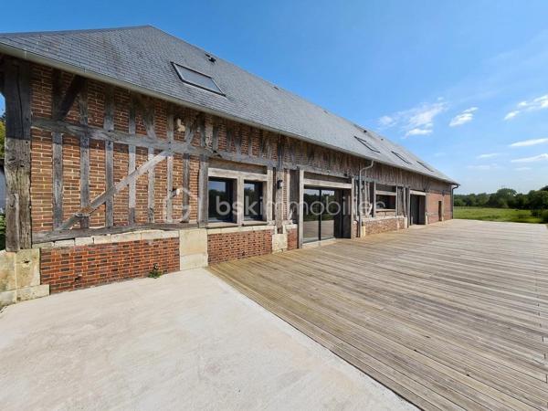 Investissez au NEUBOURG !

A 5 min à pied de la rue de la République,
Un morceau d'histoire entièrement rénovée, entre le coeur de ville et la nature, à 5 min à pied des écoles, des commerces, de la mairie et avec une vue dégagée sur les champs et les chevaux ! Bienvenue dans cette longère EXCEPTIONNELLE de 330m² habitable édifiée en 1870 sans travaux avec un DPE B sur sa parcelle de 799m². A 1h de Deauville !

LES ATOUTS DU BIEN
• Pièce de vie 85m²
• On vit de plain pied
• Isolation neuve avec chauffage pompe à chaleur
• Vue incroyable, coucher de soleil sur la terrasse, chevaux
• Cadre de vie hors normes
• Volumes RARES
• Possibilité de stationner 10 véhicules
• Aucun travaux à prévoir
• Surface utile 350m²
• Terrasse SUD OUEST 155m²
• Non mitoyen
• Au calme

AGENCEMENT
Au rez-de-chaussée
• Entrée cathédrale avec placard (HSP 3,10m)
• Salle à manger
• Cuisine aménagée Mobalpa
• Arrière cuisine avec cellier et chaufferie
• Salon
• Suite parentale (13,5m²) avec dressing (6m²) et salle de bains avec WC (8m²)
• Chambre avec dressing (13m²)
• Bureau (11m²)
• WC avec lave-main
• Buanderie
• Garage (20m²)
• Cave

A l'étage
• Salle de jeux (52m²)
• Salle TV (10m²)
• 4 chambres avec placard ou dressing (15/16/24/26m²)
• Salle d'eau avec WC (6m²)
• Salle de bains (7,5m²)
• WC

INFORMATIONS TECHNIQUES
• Double vitrage ALU
• Volets roulant électrique
• Chauffage pompe à chaleur
• Isolation intérieure complète

INFORMATIONS FINANCIERES
• DPE B excellent score
• Taxe foncière 3550 €

UN BIEN D'EXCEPTION dans une ville agréable et en essor !

Une visite s'impose !

Ludovic MOREL
Votre Partenaire Immobilier
Depuis 2010

•••