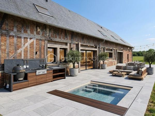 Investissez au NEUBOURG !

A 5 min à pied de la rue de la République,
Un morceau d'histoire entièrement rénovée, entre le coeur de ville et la nature, à 5 min à pied des écoles, des commerces, de la mairie et avec une vue dégagée sur les champs et les chevaux ! Bienvenue dans cette longère EXCEPTIONNELLE de 330m² habitable édifiée en 1870 sans travaux avec un DPE B sur sa parcelle de 799m². A 1h de Deauville !

LES ATOUTS DU BIEN
• Pièce de vie 85m²
• On vit de plain pied
• Isolation neuve avec chauffage pompe à chaleur
• Vue incroyable, coucher de soleil sur la terrasse, chevaux
• Cadre de vie hors normes
• Volumes RARES
• Possibilité de stationner 10 véhicules
• Aucun travaux à prévoir
• Surface utile 350m²
• Terrasse SUD OUEST 155m²
• Non mitoyen
• Au calme

AGENCEMENT
Au rez-de-chaussée
• Entrée cathédrale avec placard (HSP 3,10m)
• Salle à manger
• Cuisine aménagée Mobalpa
• Arrière cuisine avec cellier et chaufferie
• Salon
• Suite parentale (13,5m²) avec dressing (6m²) et salle de bains avec WC (8m²)
• Chambre avec dressing (13m²)
• Bureau (11m²)
• WC avec lave-main
• Buanderie
• Garage (20m²)
• Cave

A l'étage
• Salle de jeux (52m²)
• Salle TV (10m²)
• 4 chambres avec placard ou dressing (15/16/24/26m²)
• Salle d'eau avec WC (6m²)
• Salle de bains (7,5m²)
• WC

INFORMATIONS TECHNIQUES
• Double vitrage ALU
• Volets roulant électrique
• Chauffage pompe à chaleur
• Isolation intérieure complète

INFORMATIONS FINANCIERES
• DPE B excellent score
• Taxe foncière 3550 €

UN BIEN D'EXCEPTION dans une ville agréable et en essor !

Une visite s'impose !

Ludovic MOREL
Votre Partenaire Immobilier
Depuis 2010

•••