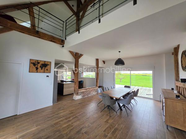 Investissez au NEUBOURG !

A 5 min à pied de la rue de la République,
Un morceau d'histoire entièrement rénovée, entre le coeur de ville et la nature, à 5 min à pied des écoles, des commerces, de la mairie et avec une vue dégagée sur les champs et les chevaux ! Bienvenue dans cette longère EXCEPTIONNELLE de 330m² habitable édifiée en 1870 sans travaux avec un DPE B sur sa parcelle de 799m². A 1h de Deauville !

LES ATOUTS DU BIEN
• Pièce de vie 85m²
• On vit de plain pied
• Isolation neuve avec chauffage pompe à chaleur
• Vue incroyable, coucher de soleil sur la terrasse, chevaux
• Cadre de vie hors normes
• Volumes RARES
• Possibilité de stationner 10 véhicules
• Aucun travaux à prévoir
• Surface utile 350m²
• Terrasse SUD OUEST 155m²
• Non mitoyen
• Au calme

AGENCEMENT
Au rez-de-chaussée
• Entrée cathédrale avec placard (HSP 3,10m)
• Salle à manger
• Cuisine aménagée Mobalpa
• Arrière cuisine avec cellier et chaufferie
• Salon
• Suite parentale (13,5m²) avec dressing (6m²) et salle de bains avec WC (8m²)
• Chambre avec dressing (13m²)
• Bureau (11m²)
• WC avec lave-main
• Buanderie
• Garage (20m²)
• Cave

A l'étage
• Salle de jeux (52m²)
• Salle TV (10m²)
• 4 chambres avec placard ou dressing (15/16/24/26m²)
• Salle d'eau avec WC (6m²)
• Salle de bains (7,5m²)
• WC

INFORMATIONS TECHNIQUES
• Double vitrage ALU
• Volets roulant électrique
• Chauffage pompe à chaleur
• Isolation intérieure complète

INFORMATIONS FINANCIERES
• DPE B excellent score
• Taxe foncière 3550 €

UN BIEN D'EXCEPTION dans une ville agréable et en essor !

Une visite s'impose !

Ludovic MOREL
Votre Partenaire Immobilier
Depuis 2010

•••