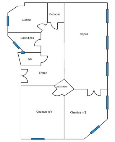 Appartement Paris 3 pièce(s) 80 m2