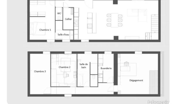 Maison à SAINT-DIDIER-SUR-CHALARONNE, 01140 - 5 pièces 160m²