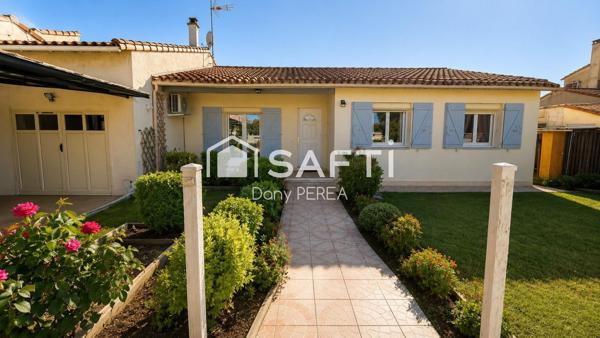 ? SAINT-LAURENT-D’AIGOUZE — Maison de plain-pied 100 m², 3 chambres, jardin et garage.