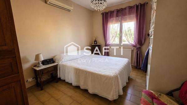 ? SAINT-LAURENT-D’AIGOUZE — Maison de plain-pied 100 m², 3 chambres, jardin et garage.
