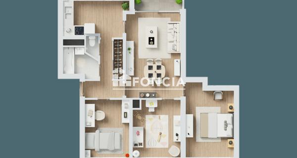 À vendre Appartement 4 pièces 66.2 m² - Le Plessis-robinson 92350