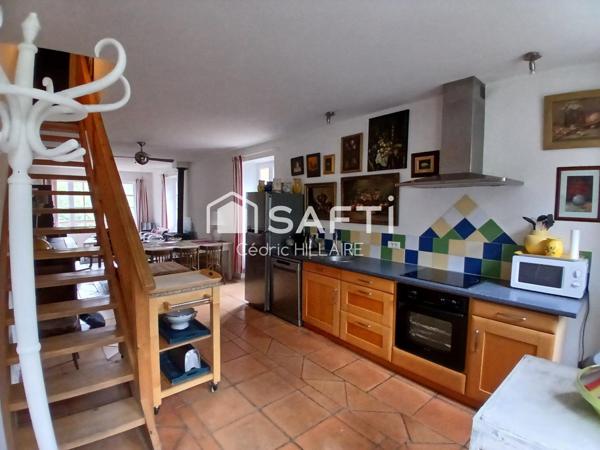 Maison entièrement rénovée avec cave et jardin