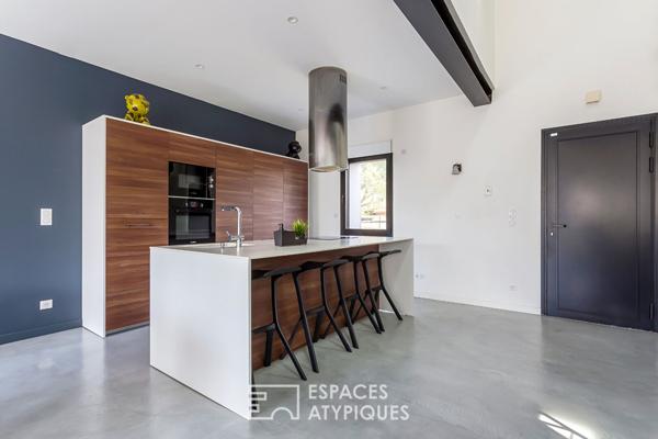 Maison d’architecte avec jardin et piscine