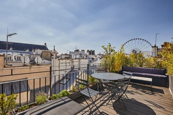 À VENDRE - Appartement - Terrasse - Paris - 75001 - Palais Royal - Marché Saint-Honoré - 2 pièces - 1 chambre - 52 m²