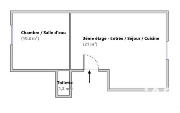 Appartement à vendre 2 pièces 32,4 m² Aubagne